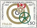 Italy 1973 Industry 50 L Multicolor Scott 1107. Italia 1107. Uploaded by susofe